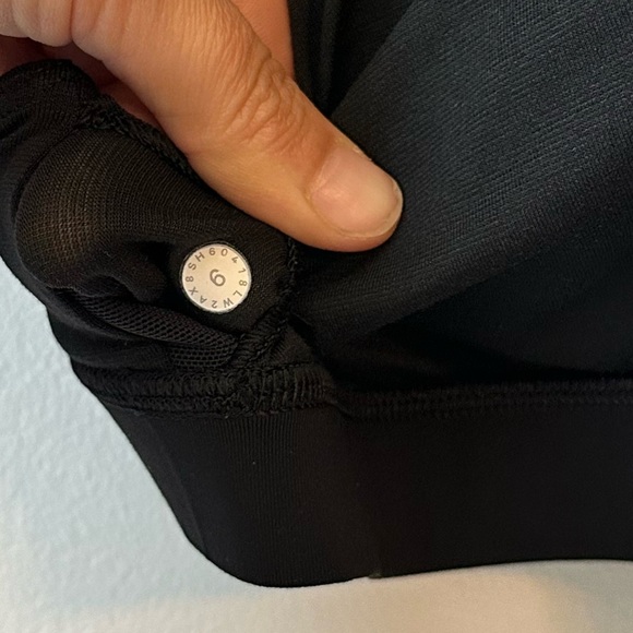 lululemon Energy Bra High Neck Flocked Mesh Black Size 6 - Picture 12 of 14